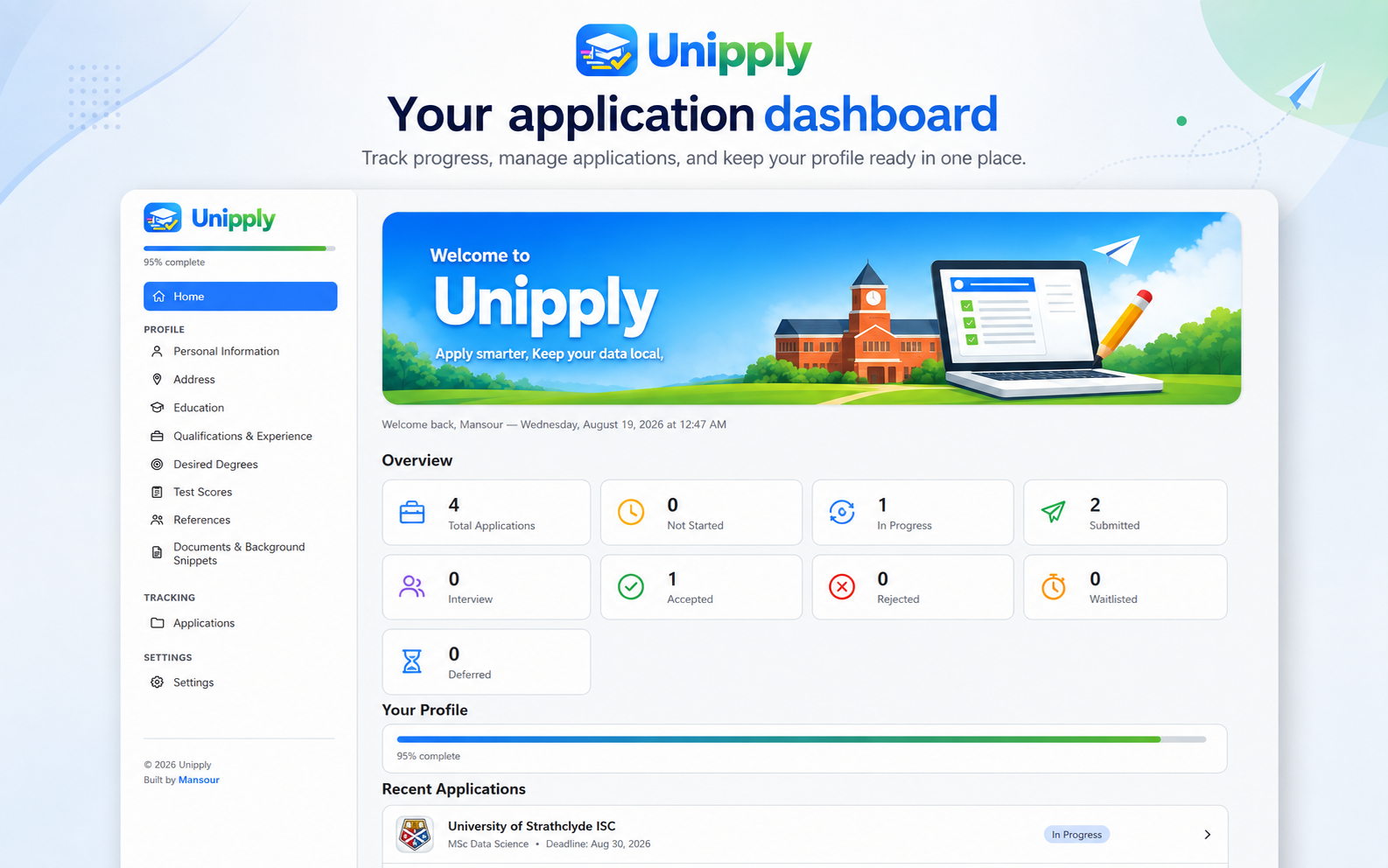 Unipply screenshot 1